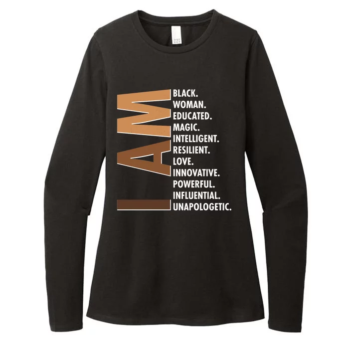 I Am Black Woman Educated Black History Month Womens CVC Long Sleeve Shirt