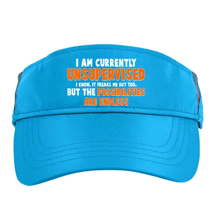 I Am Currently Unsupervised The Possibilities Are Endless Adult Drive Performance Visor