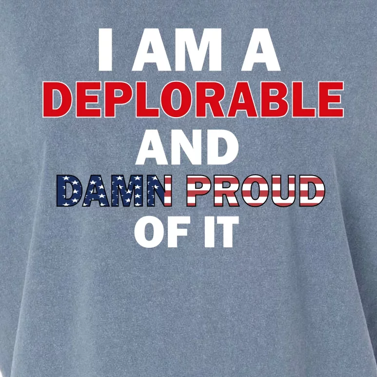 I Am Deplorable And I'm Proud Garment-Dyed Women's Muscle Tee