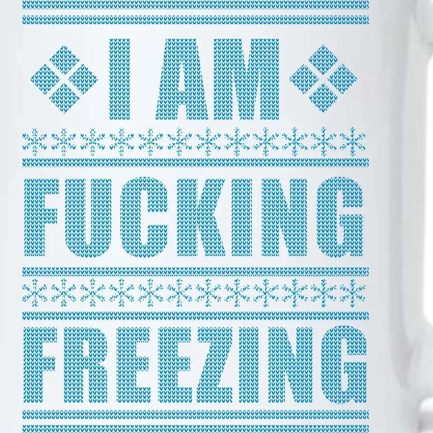 I Am F*cking Freezing Ugly X-mas Black Color Changing Mug