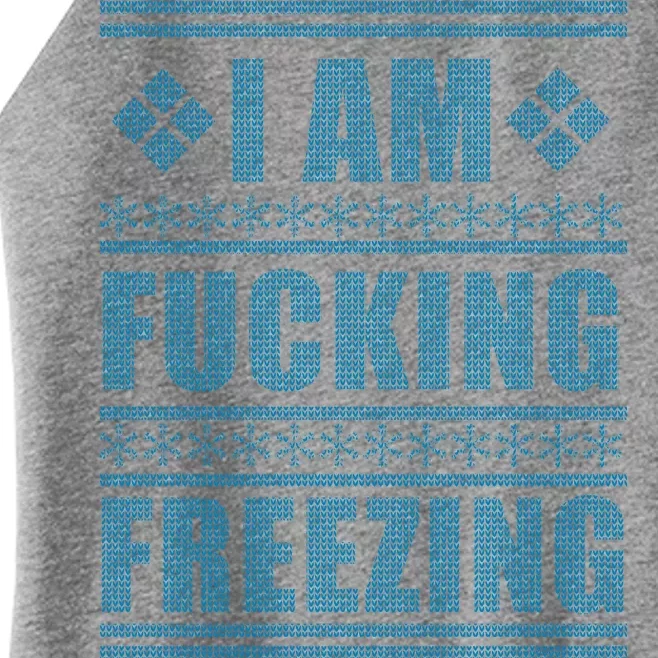 I Am F*cking Freezing Ugly X-mas Women’s Perfect Tri Rocker Tank