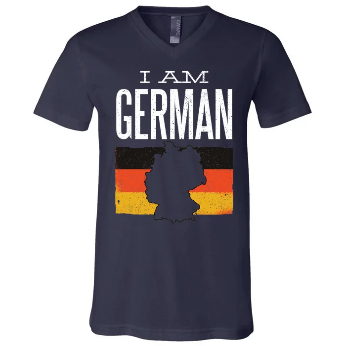 I Am German V-Neck T-Shirt