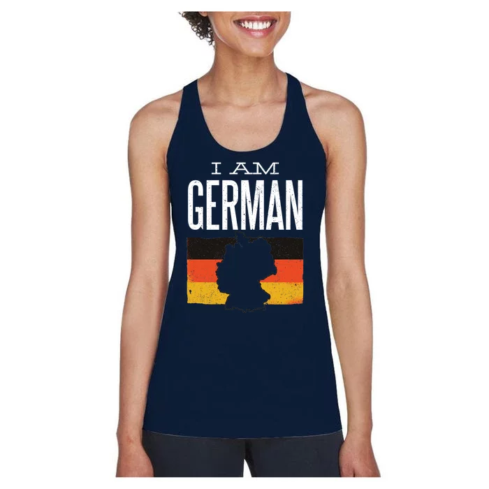 I Am German Women's Racerback Tank