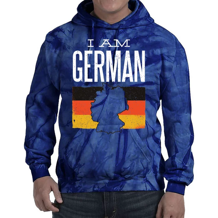 I Am German Tie Dye Hoodie