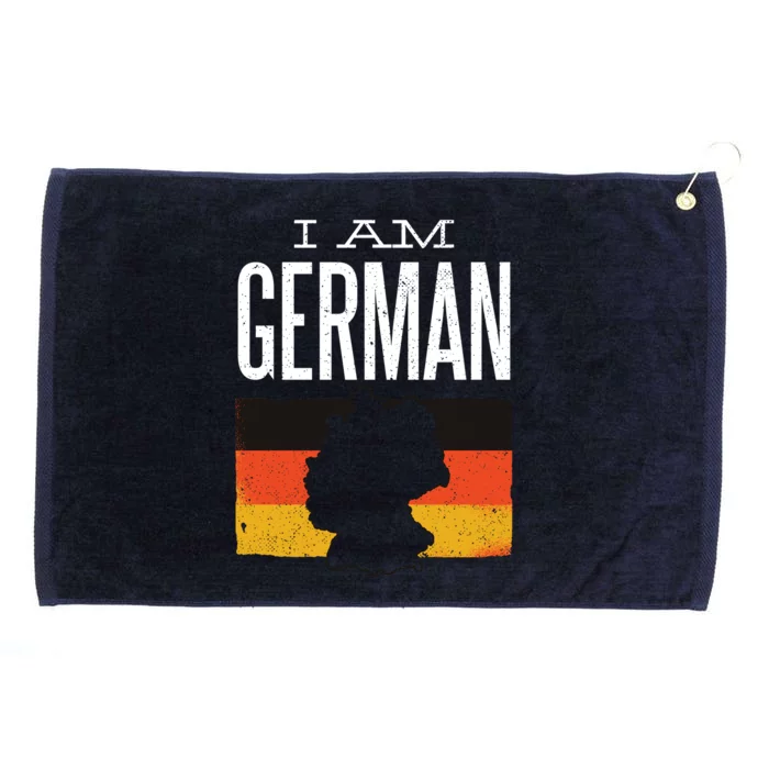 I Am German Grommeted Golf Towel