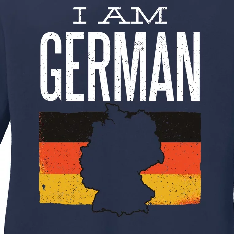 I Am German Ladies Long Sleeve Shirt