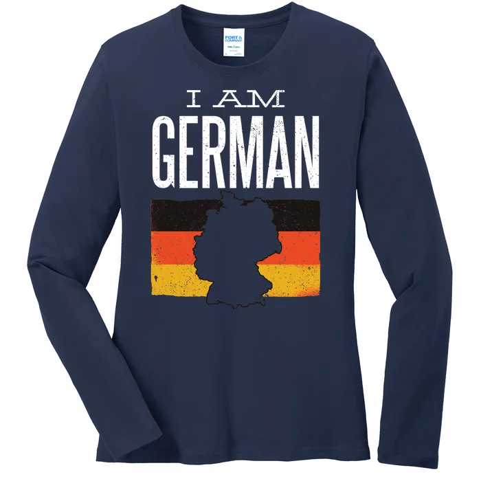 I Am German Ladies Long Sleeve Shirt