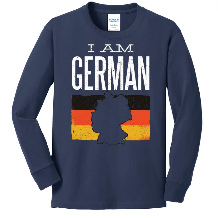 I Am German Kids Long Sleeve Shirt