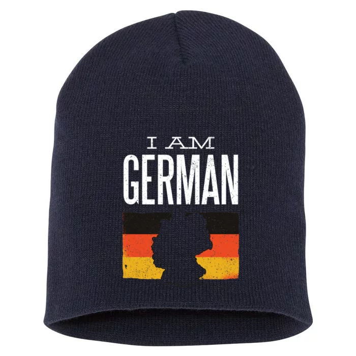 I Am German Short Acrylic Beanie