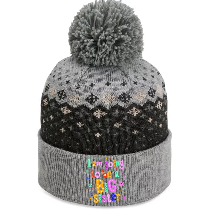 I Am Going To Be A Big Sister The Baniff Cuffed Pom Beanie