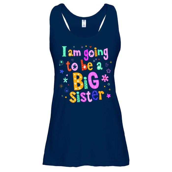 I Am Going To Be A Big Sister Ladies Essential Flowy Tank