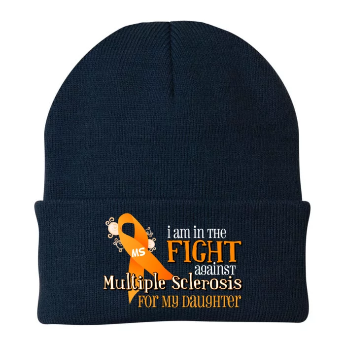 I Am In The Fight Against Multiple Sclerosis For My Daughter Knit Cap Winter Beanie