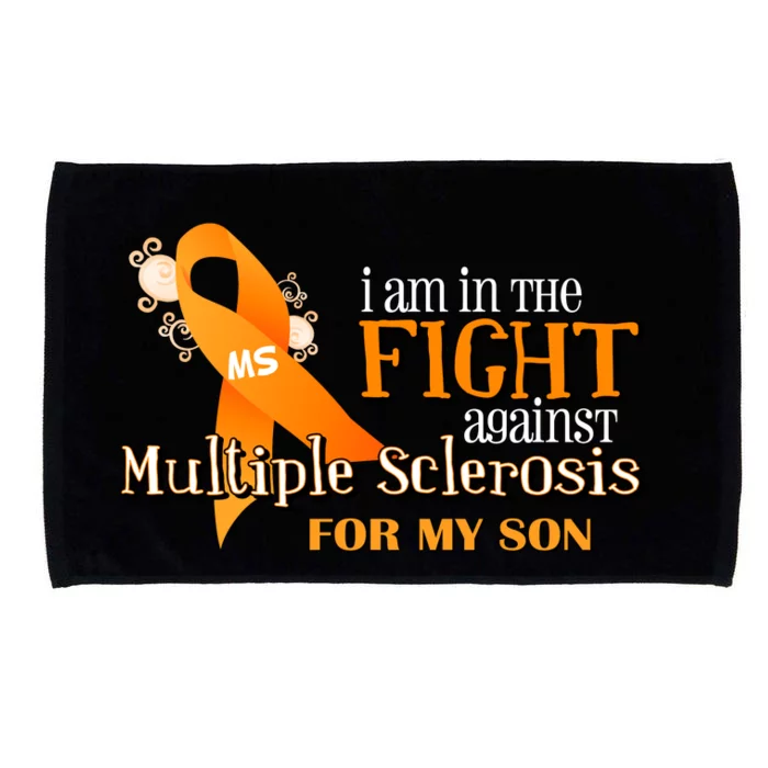 I Am In The Fight Against Multiple Sclerosis For My Son Microfiber Hand Towel