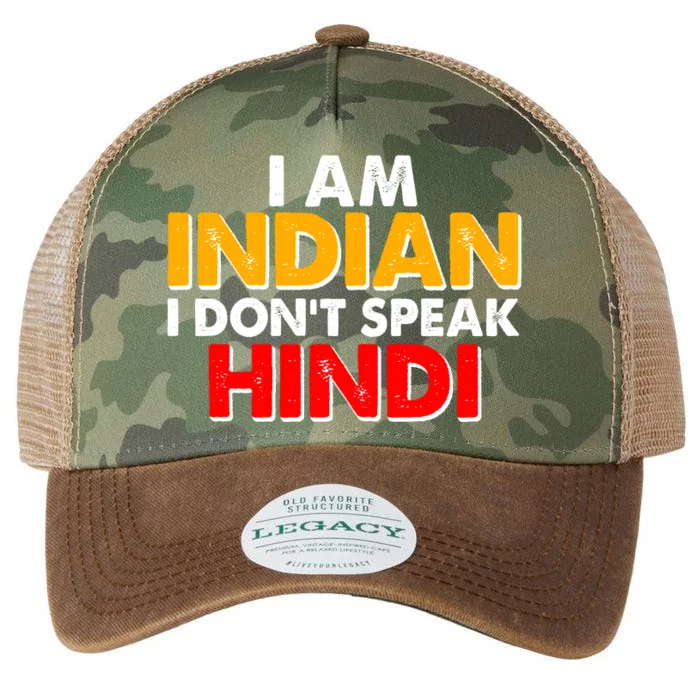 I Am Indian I Don't Speak Hindi Legacy Tie Dye Trucker Hat