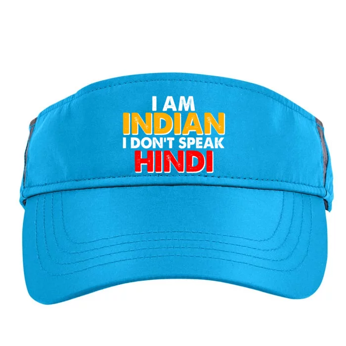 I Am Indian I Don't Speak Hindi Adult Drive Performance Visor