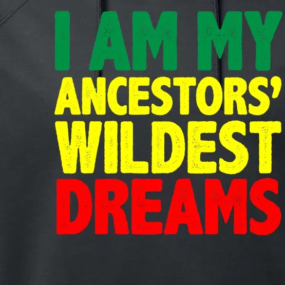 I Am My Ancestor Wildest Dream Performance Fleece Hoodie