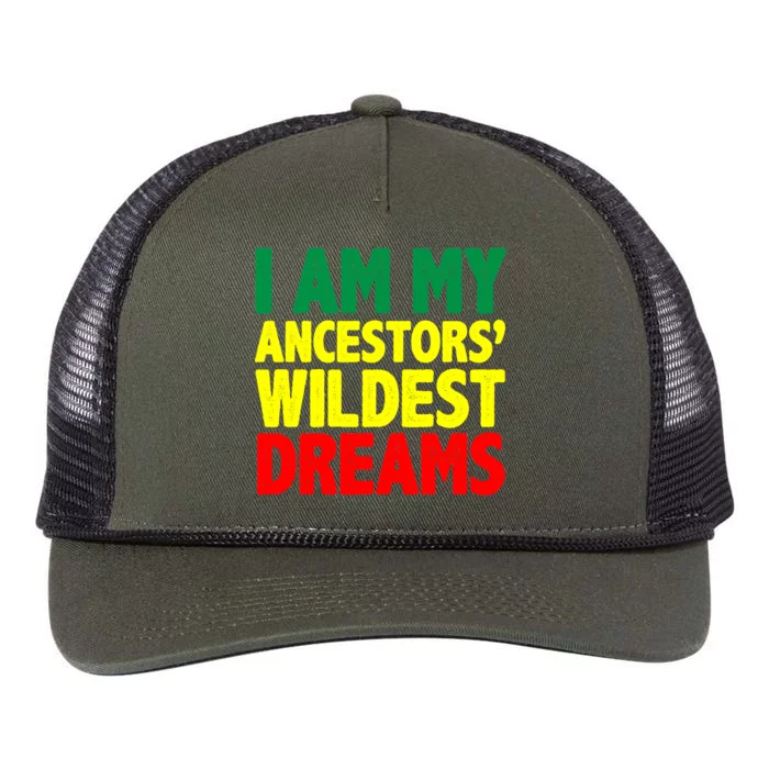 I Am My Ancestor Wildest Dream Retro Rope Trucker Hat Cap