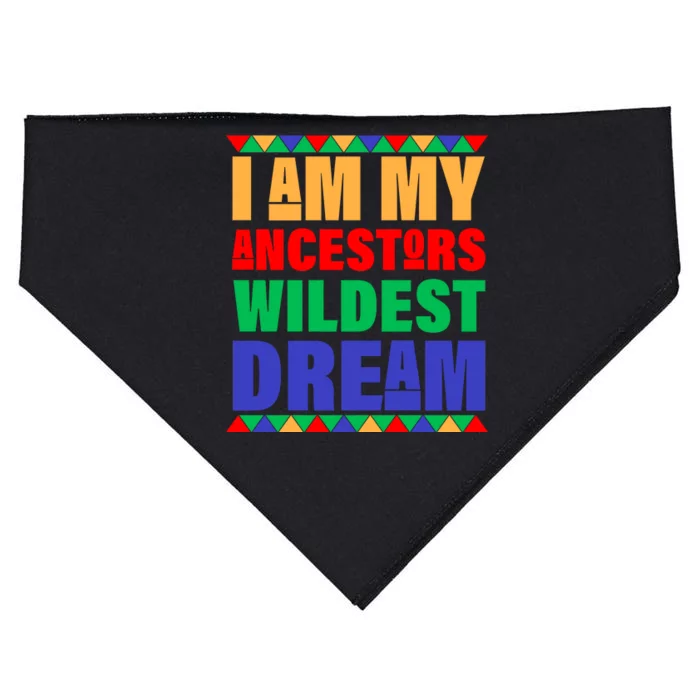 I Am My Ancestors Wildest Dream African Colors USA-Made Doggie Bandana