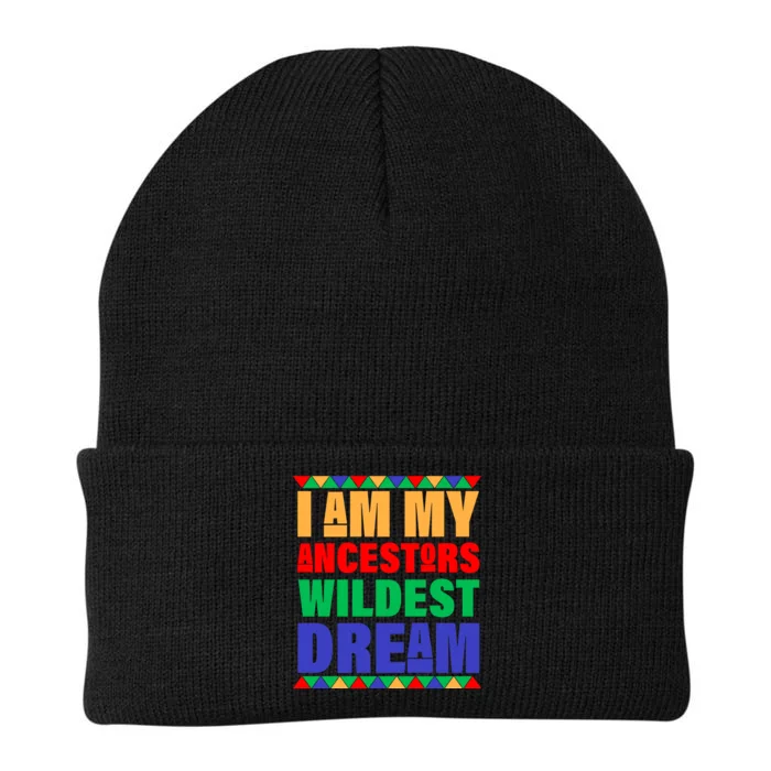 I Am My Ancestors Wildest Dream African Colors Knit Cap Winter Beanie