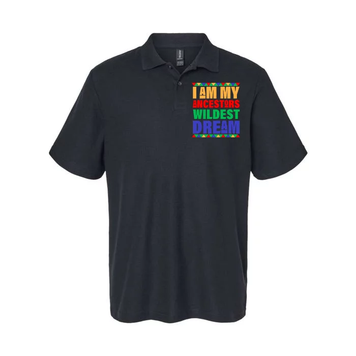 I Am My Ancestors Wildest Dream African Colors Softstyle Adult Sport Polo