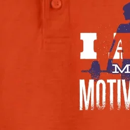 I Am My Motivation Gym Exercise Workout Dry Zone Grid Performance Polo