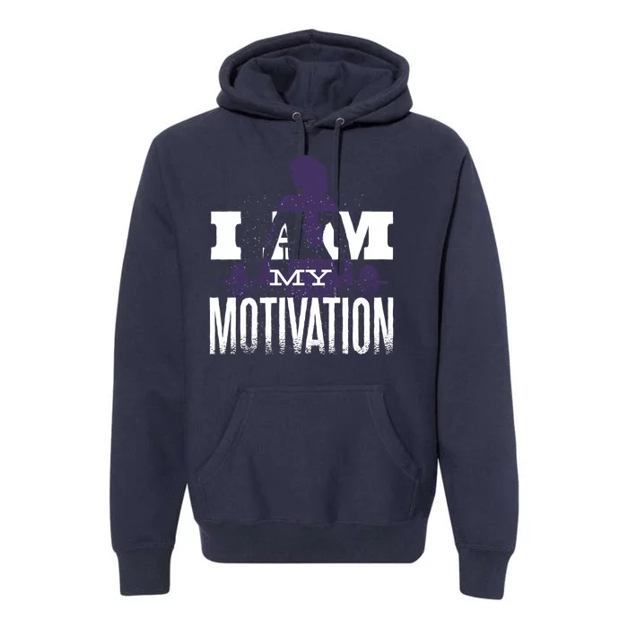 I Am My Motivation Gym Exercise Workout Premium Hoodie