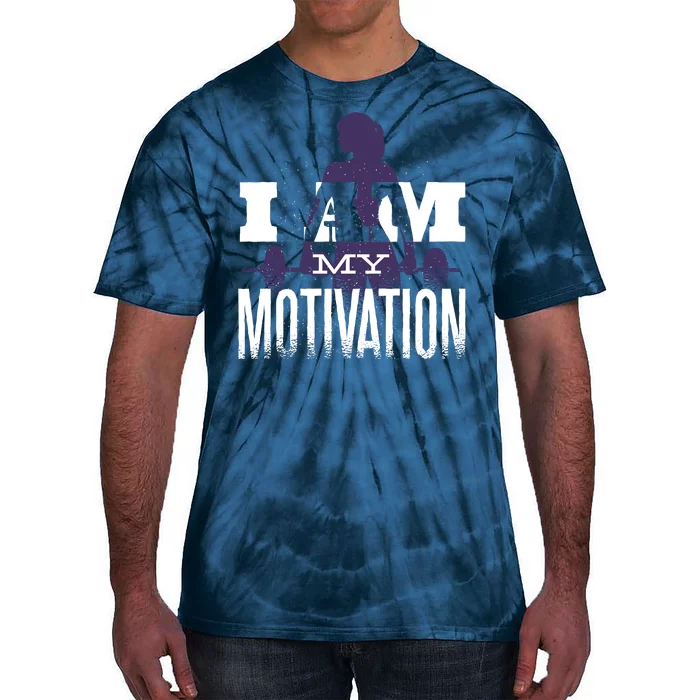 I Am My Motivation Gym Exercise Workout Tie-Dye T-Shirt