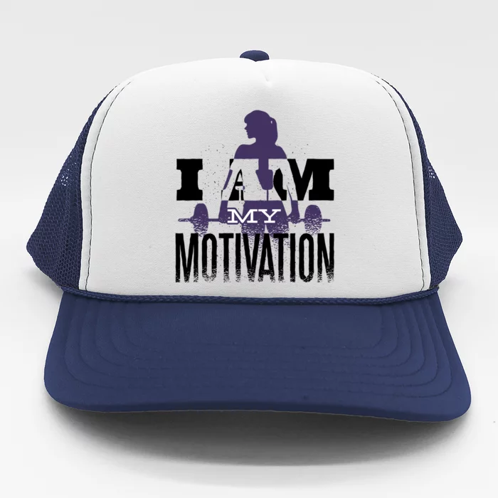 I Am My Motivation Gym Exercise Workout Trucker Hat