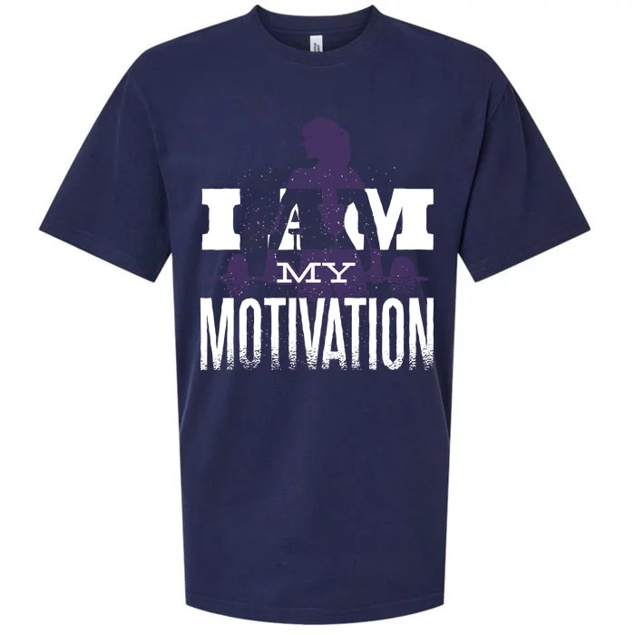 I Am My Motivation Gym Exercise Workout Sueded Cloud Jersey T-Shirt