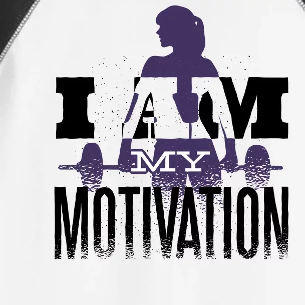 I Am My Motivation Gym Exercise Workout Toddler Fine Jersey T-Shirt