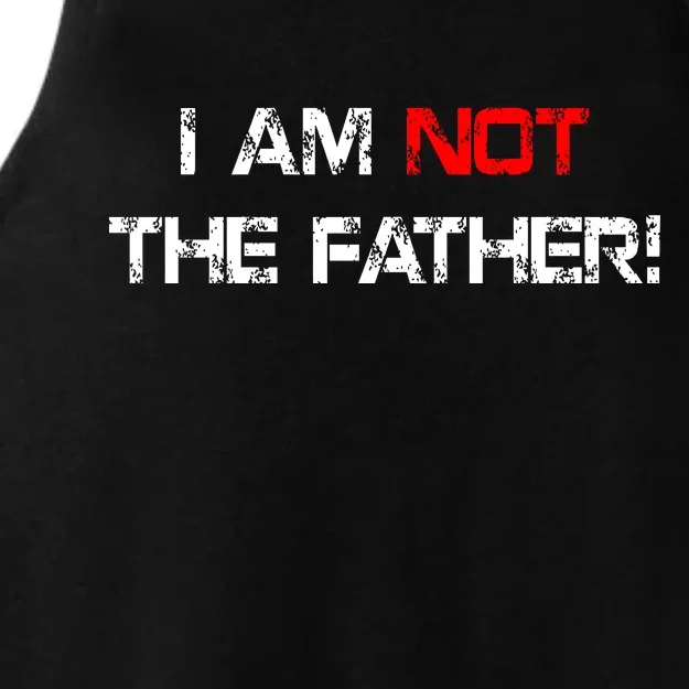 I Am Not The Father Ladies Tri-Blend Wicking Tank