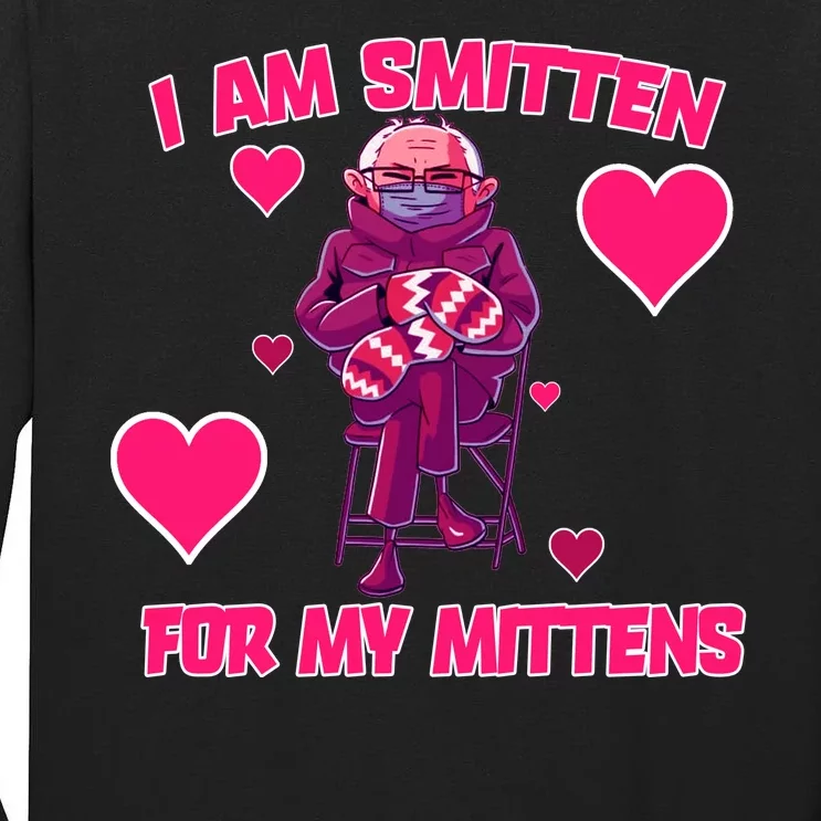 I Am Smitten For My Mittens Bernie Sanders Tall Long Sleeve T-Shirt