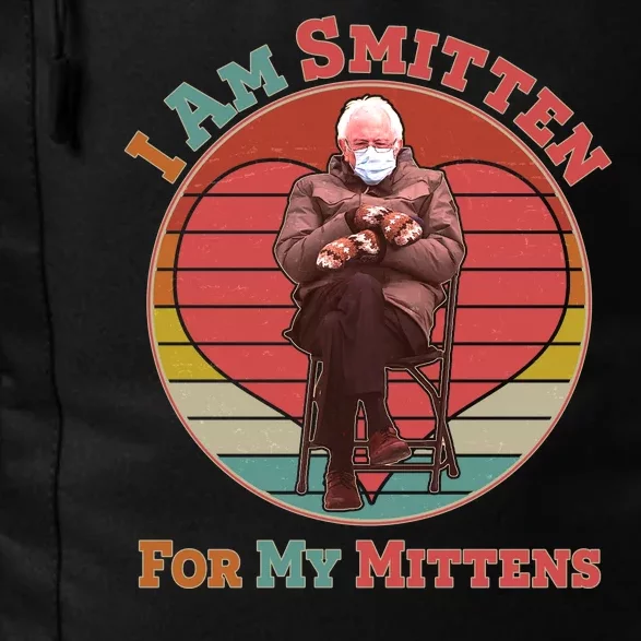 I Am Smitten For My Mittens Funny Bernie Sanders Meme Daily Commute Backpack