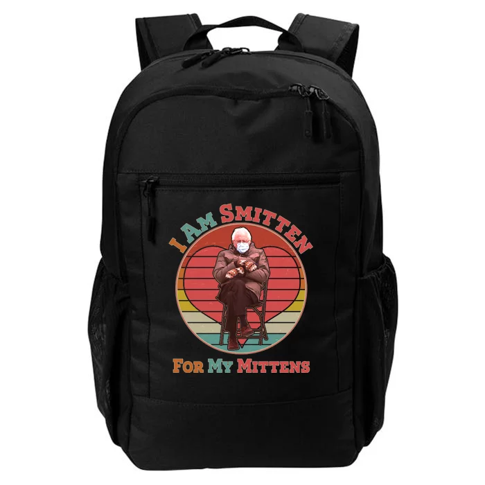 I Am Smitten For My Mittens Funny Bernie Sanders Meme Daily Commute Backpack