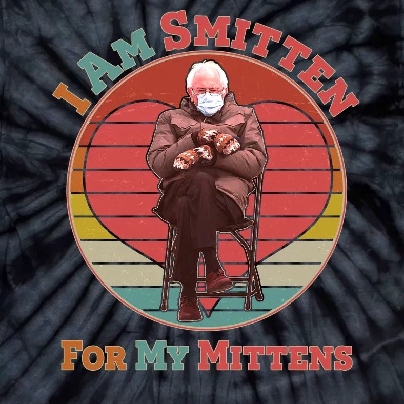 I Am Smitten For My Mittens Funny Bernie Sanders Meme Tie-Dye T-Shirt