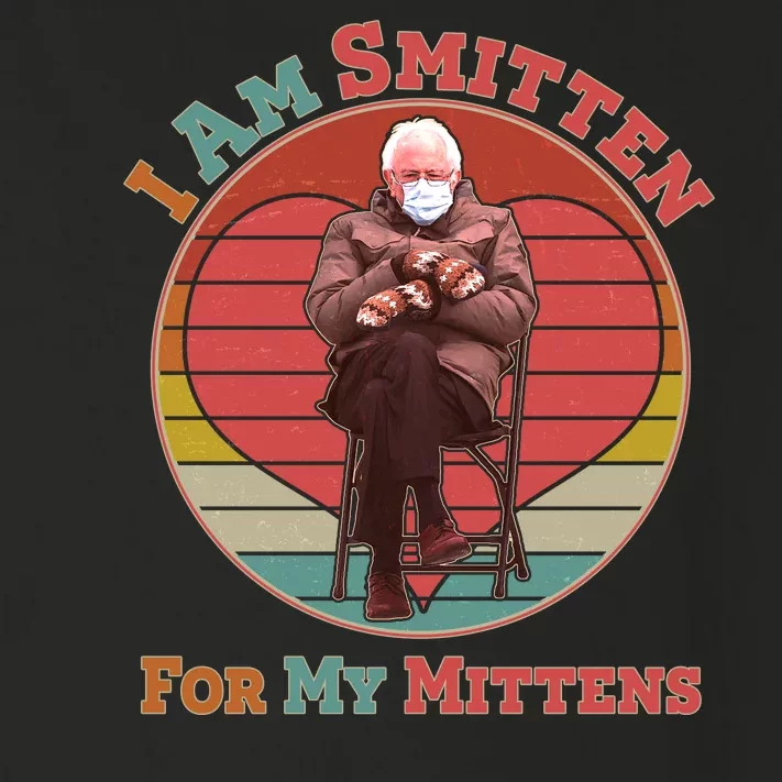 I Am Smitten For My Mittens Funny Bernie Sanders Meme Toddler Long Sleeve Shirt