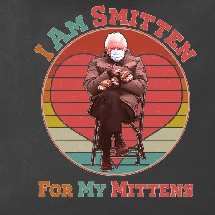 I Am Smitten For My Mittens Funny Bernie Sanders Meme Zip Tote Bag