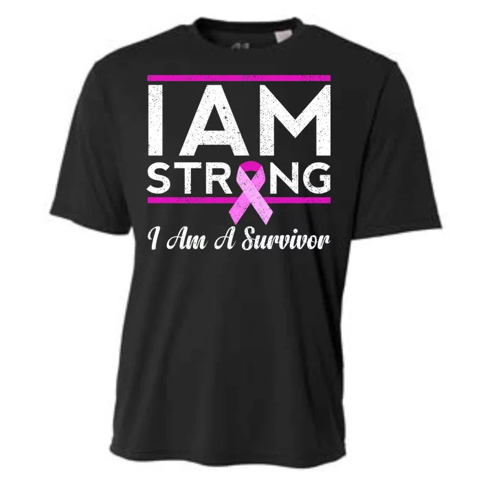 I Am Strong Breast Cancer Survivor Cooling Performance Crew T-Shirt