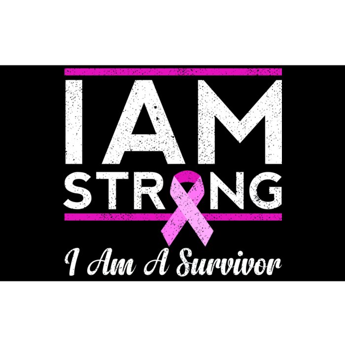 I Am Strong Breast Cancer Survivor Bumper Sticker