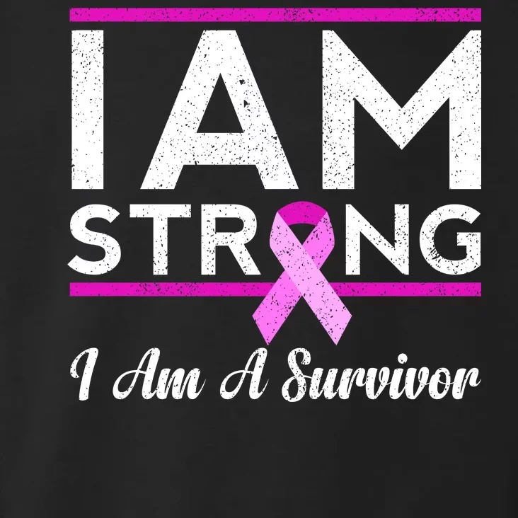 I Am Strong Breast Cancer Survivor Toddler Hoodie