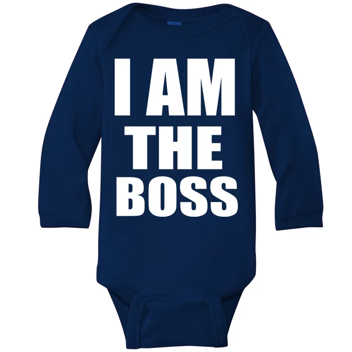 I Am The Boss Baby Long Sleeve Bodysuit