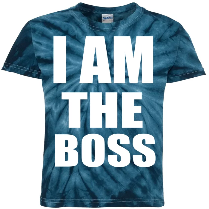 I Am The Boss Kids Tie-Dye T-Shirt