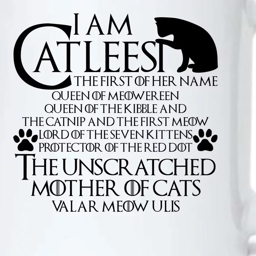 I Am The Catleesi Mother Of Cats Black Color Changing Mug