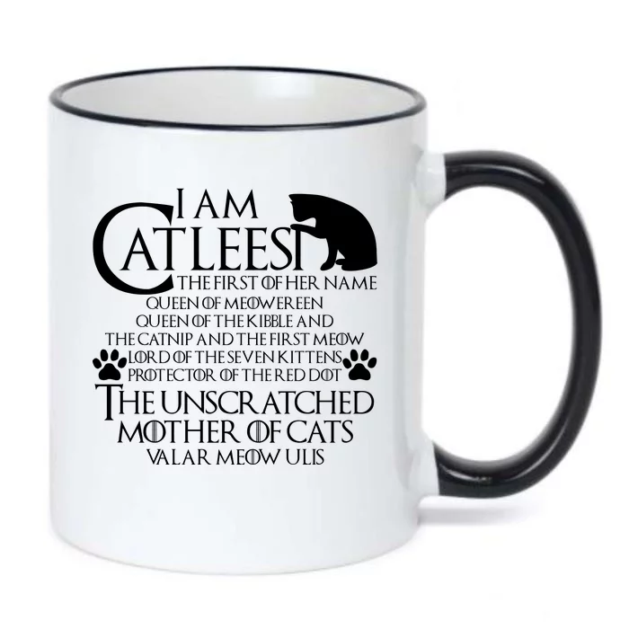 I Am The Catleesi Mother Of Cats Black Color Changing Mug