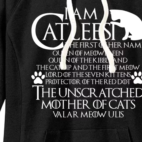 I Am The Catleesi Mother Of Cats Women's Fleece Hoodie