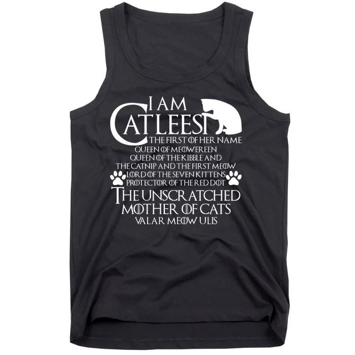 I Am The Catleesi Mother Of Cats Tank Top