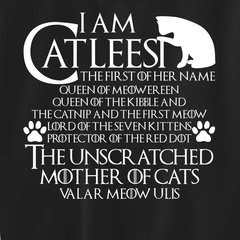 I Am The Catleesi Mother Of Cats Kids Sweatshirt