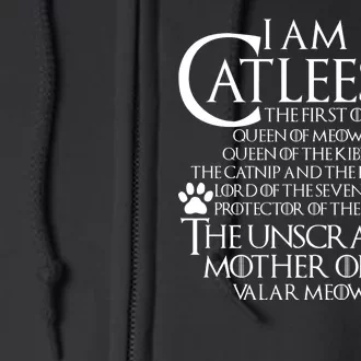 I Am The Catleesi Mother Of Cats Full Zip Hoodie