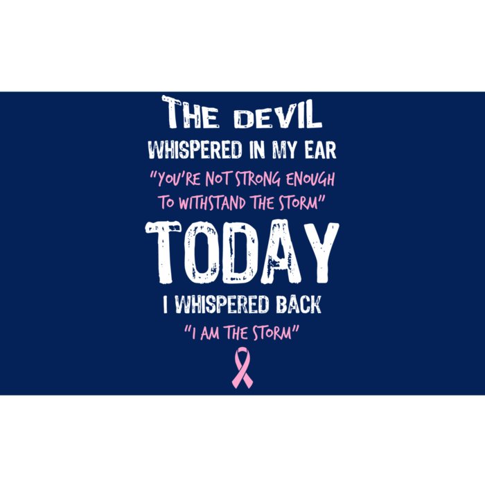 I Am The Storm Breast Cancer Quote Bumper Sticker