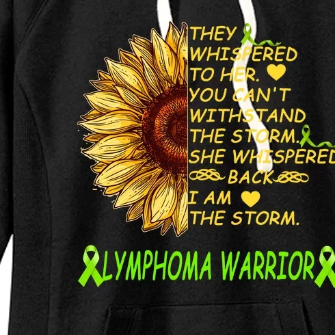 I Am The Storm Lymphoma Warrior Women's Fleece Hoodie